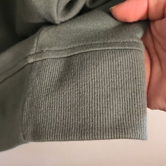 2/$10 Old Navy loose long dynamic fleece green long sweater - Picture 8 of 12